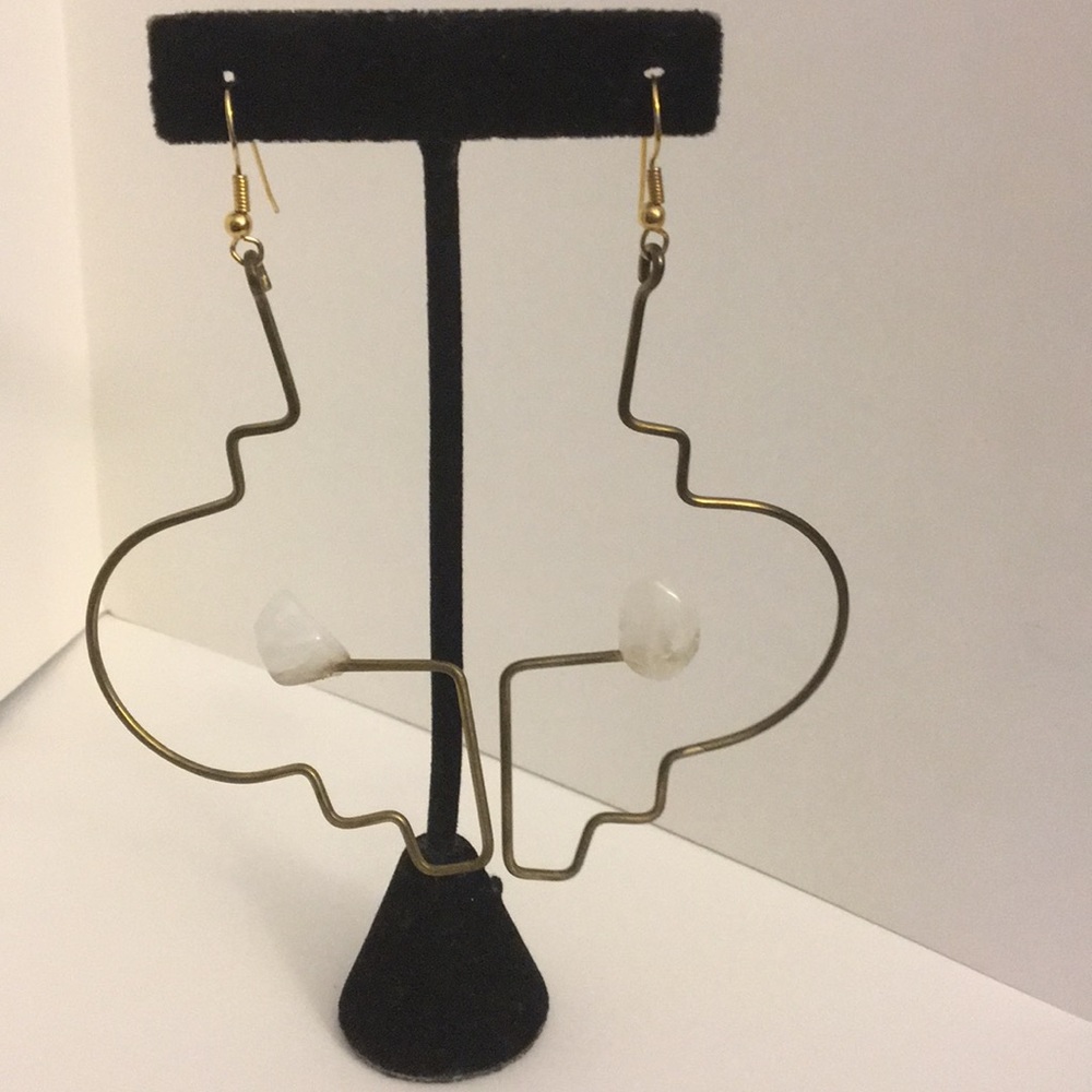 Pierced modern Earrings